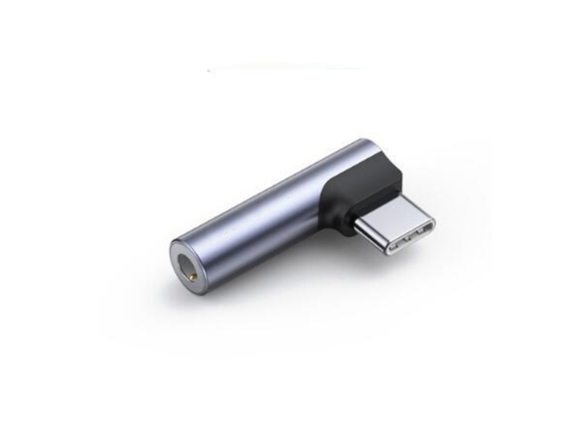 Aetheria adaptador Type C para 3.5mm Ângulo Reto Som Claro Sem Atraso para Fone de Ouvido Celular Tablet