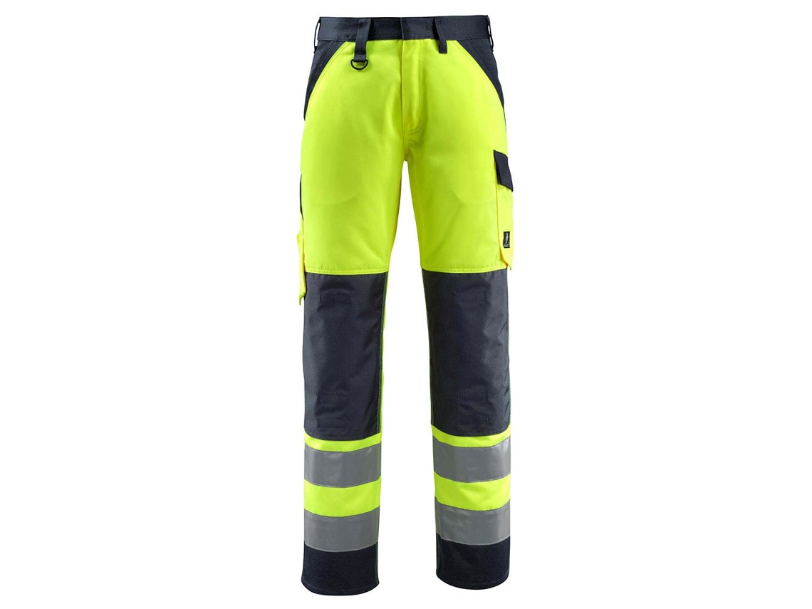Calças Grandes Com Bolsos Para Joelheiras Safe Light 15979 Amarelo 54 / 32 MASCOT