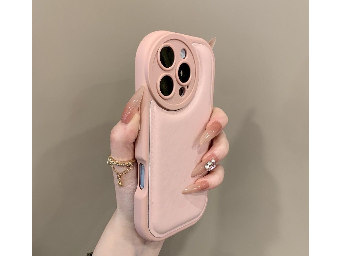 Capa De Silicone Macio Rosa Claro Fosco Com Proteção Elevada Para A Lente Da Câmera, Resistente A Impactos E Compatível Com Smartphones Grandes Com Mú