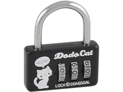 Cadeado de Combinação Mini 3 Dígitos para Mala Viagem, Preto CHABERLU ( 75d779ea3f86590fd4dca9413e94b77e)