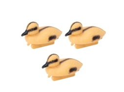 Adorno Pato Amarelo Flutuante Piscina Jardim 3 Peças 12.5x6.5cm