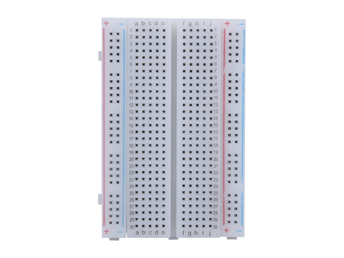 Placa De Ensayo Sin Soldadura 400 Puntos Tie Reutilizable Para Circuitos Breadboard
