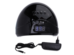 Lâmpada Uv Led Para Unhas 48w Secador De Esmaltes Em Gel Com Duas Fontes De Luz Ferramenta De Manicure Preta