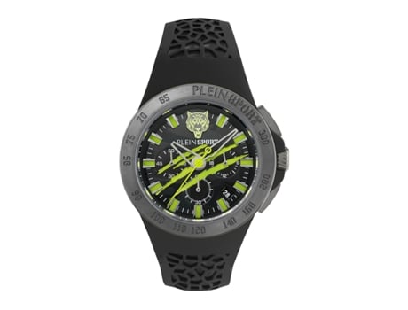 Relógio Homem Thunderstorm Chrono 43mm 43,00 Mm Bracelete De Silicone Cor Da Bracelete Preto À Prova De Água 5 Bar Philipp Plein Sport