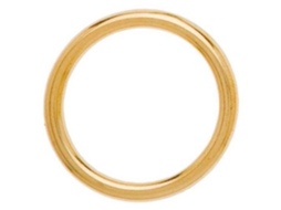 Anel Simples de Ouro Dourado 41 Mmhispano Hipica