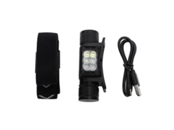 Lanterna Frontal Led Recarregável 7 Modos À Prova D'água Leve para Camping Hiking Pesca | S/MARCA