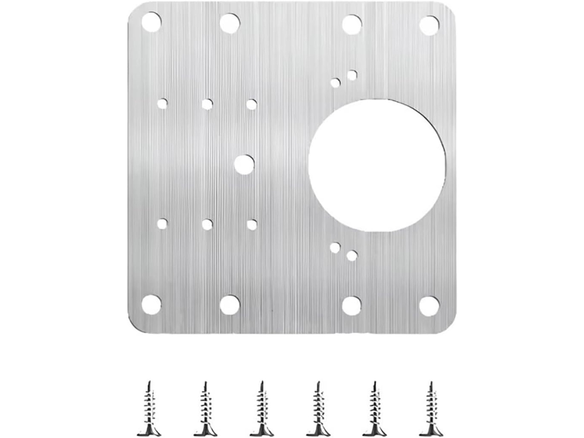 Kit De Reparo Dobradiças Com 20 40 60 Peças Para Armários E Portas Cozinha Furos Suportes Fixação Plana