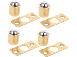 Conjunto De 10-fechos Porta Armário Em Cobre Puro Com Rolamento Esfera E Trava Tensão Móveis Portas, 16, 5mm