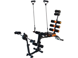 Banco de Musculação BONPLUS BP Maravilha Master Bike Ajustável  Treino Abdominal  22 Exercícios em 1  Inclui Pedais