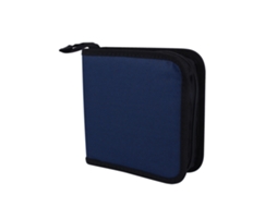 Bolsa Organizadora de CD/DVD para 40 Discos com Zíper, Tecido Oxford, Armazenamento Portátil | S/MARCA