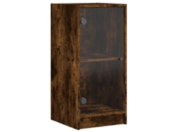 Side Cabinet, Side Cabinets Vidaxl Marrom Madeira Processada (n/a)