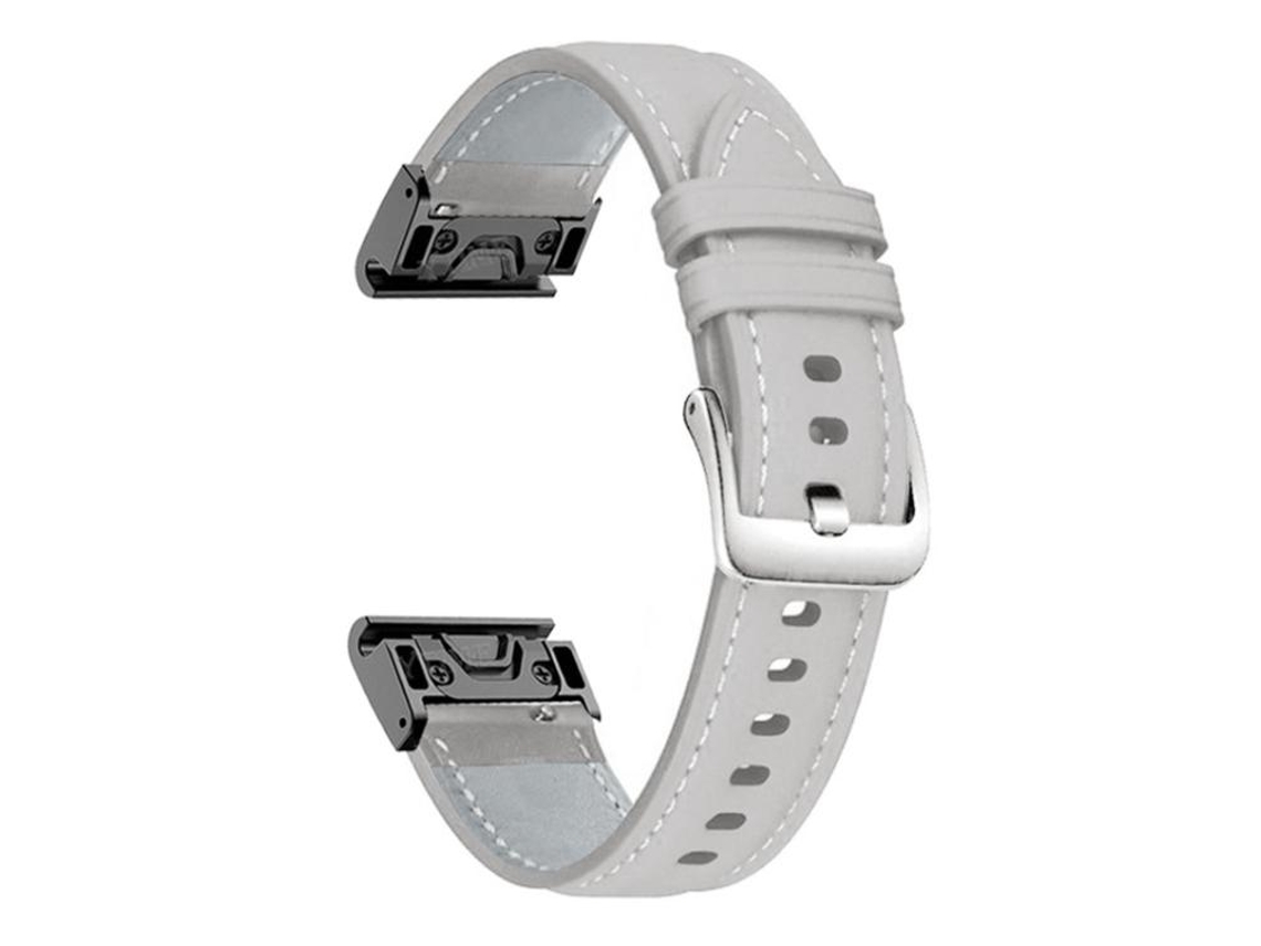 Bracelete para Garmin Silicone com liberação rápida, fivela de aço preta e vermelha XIAOMOYU (26mm)