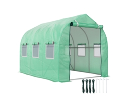 Estufa Jardim de 6 m² com 6 janelas e porta com zíper S/MARCA