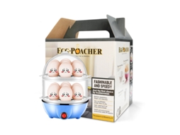 Cozinhador Ovos Elétrico 14 Ovos,desliga Automático, Medidor Água, Ovos Duros/moles, Legumes, Omeletes Azul HEXINYIGJLY