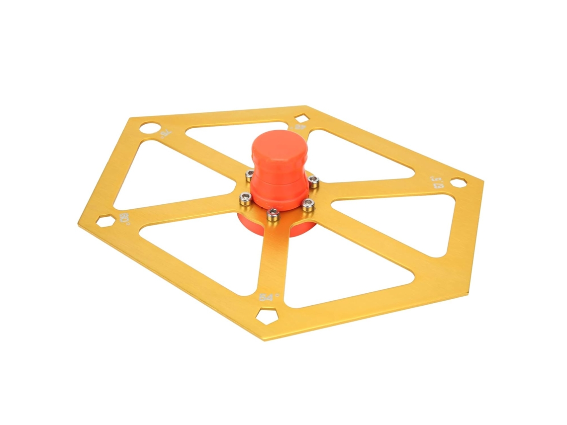 Conjunto De Réguas Angulares Para Marcenaria Com Design Hexagonal.
