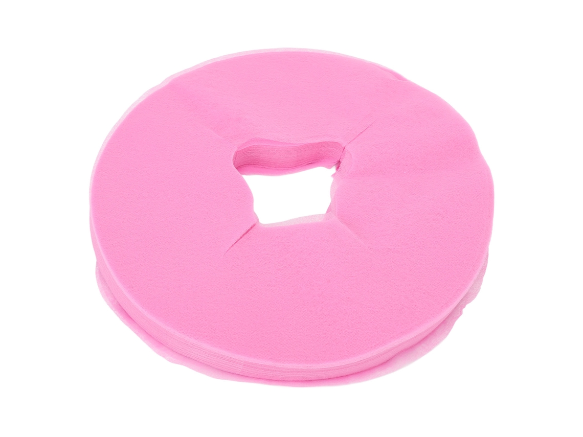 100 Piezas De Funda Desechable De Tela Rosa Para Masaje Facial Para Hogar Y Salón