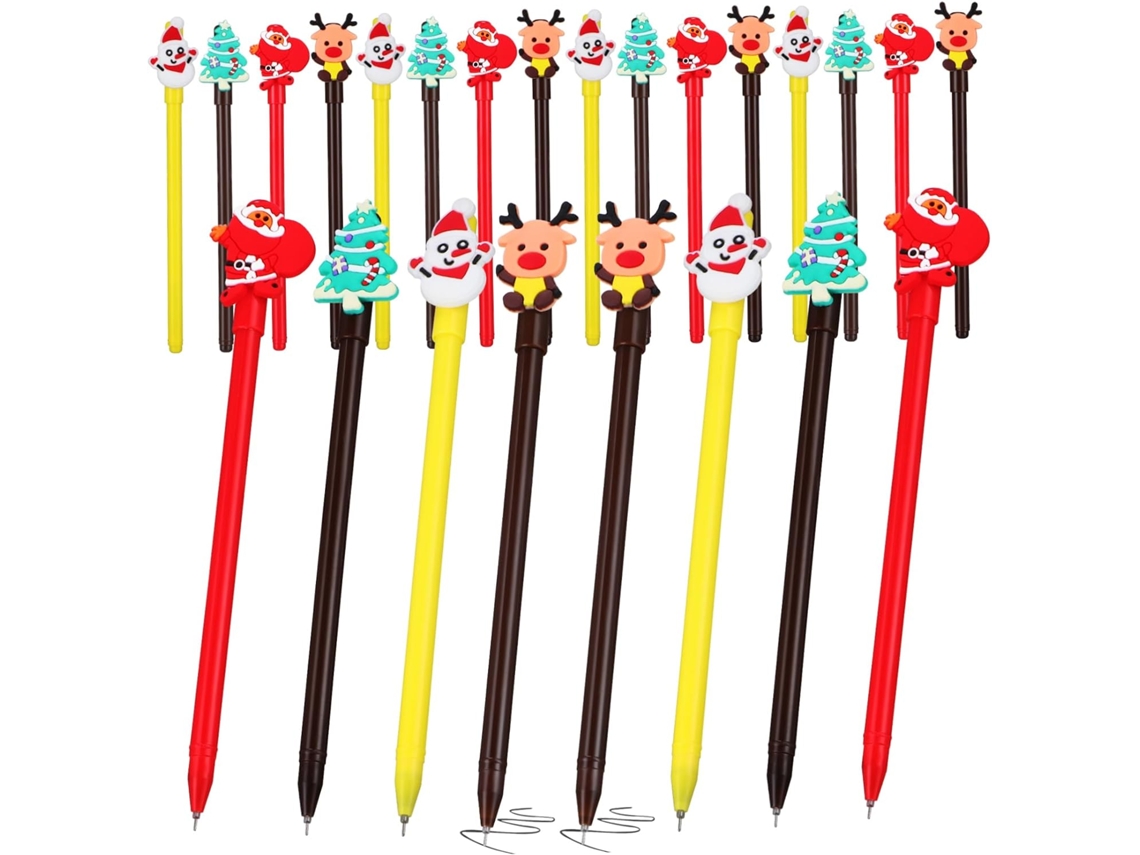 Canetas Doitool Com 24 Unidades, Estampas De Boneco Neve E Papai Noel: