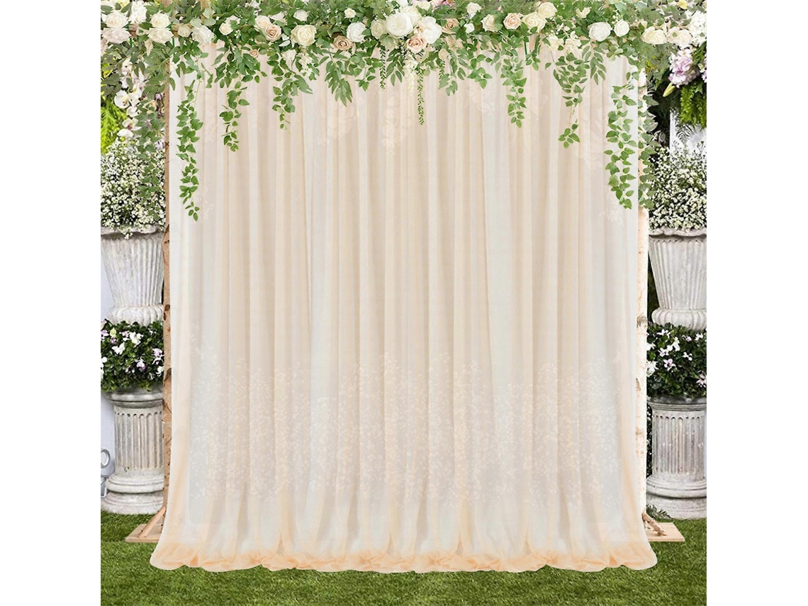 Cortina De Tecido Para Arco De Casamento, Transparente, Para Ambientes Internos, 150 X 250 Cm, Ideal Para Chá De Bebê E Festas Ao Ar Livre. PENGDSJE