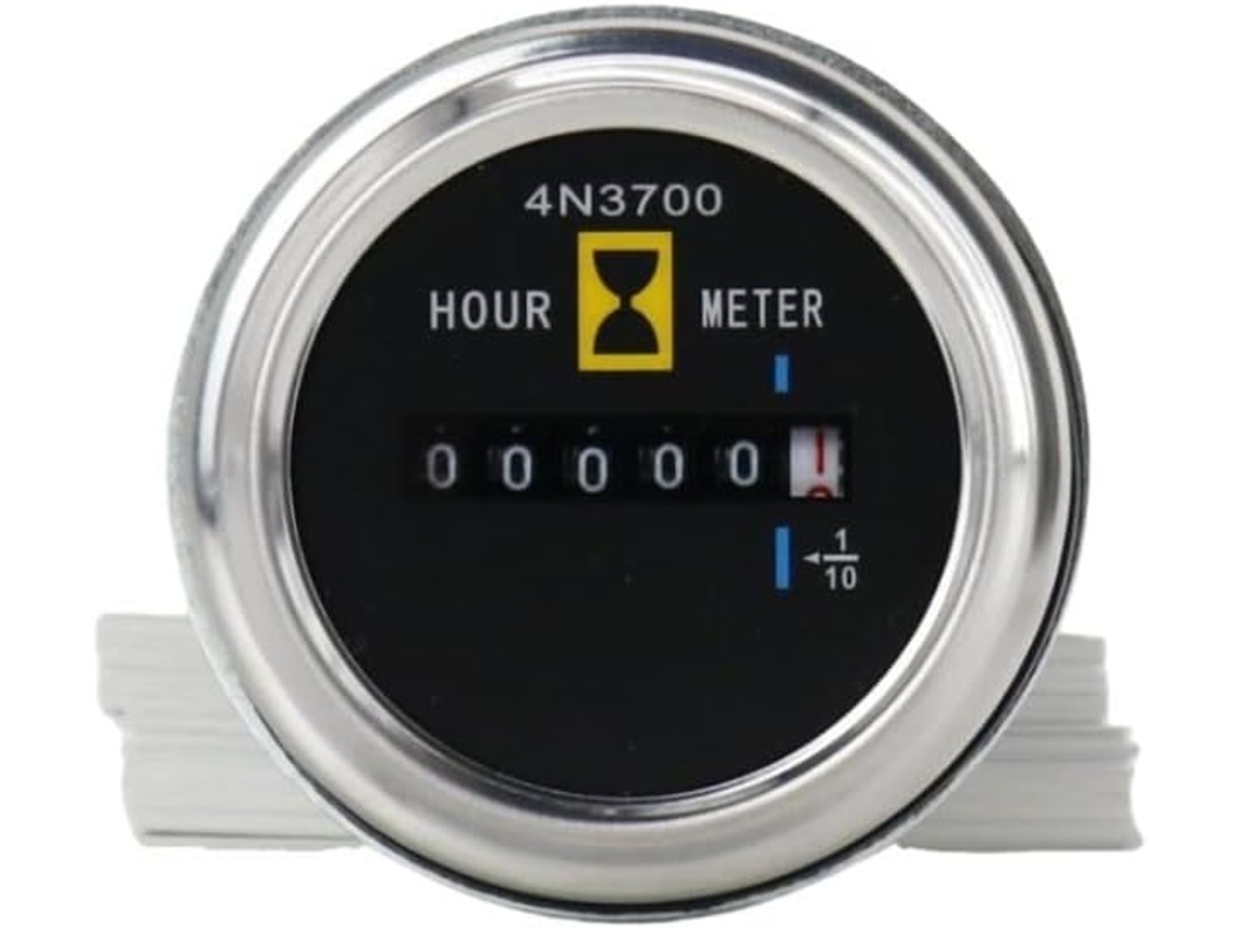 Horímetro De Operação Temporizador 52 Mm Caixa Ferro 12v 24v