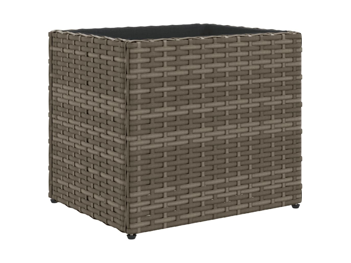 Garden Planter, Garden Planters Vidaxl Cinzeto Rattan / Vime (36 X 30 X 32 Cm)