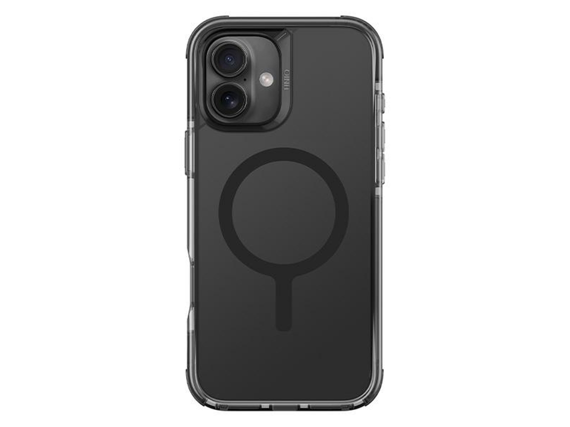 Capa Fumo para iPhone 16 UNIQ Pele Sintética Preto