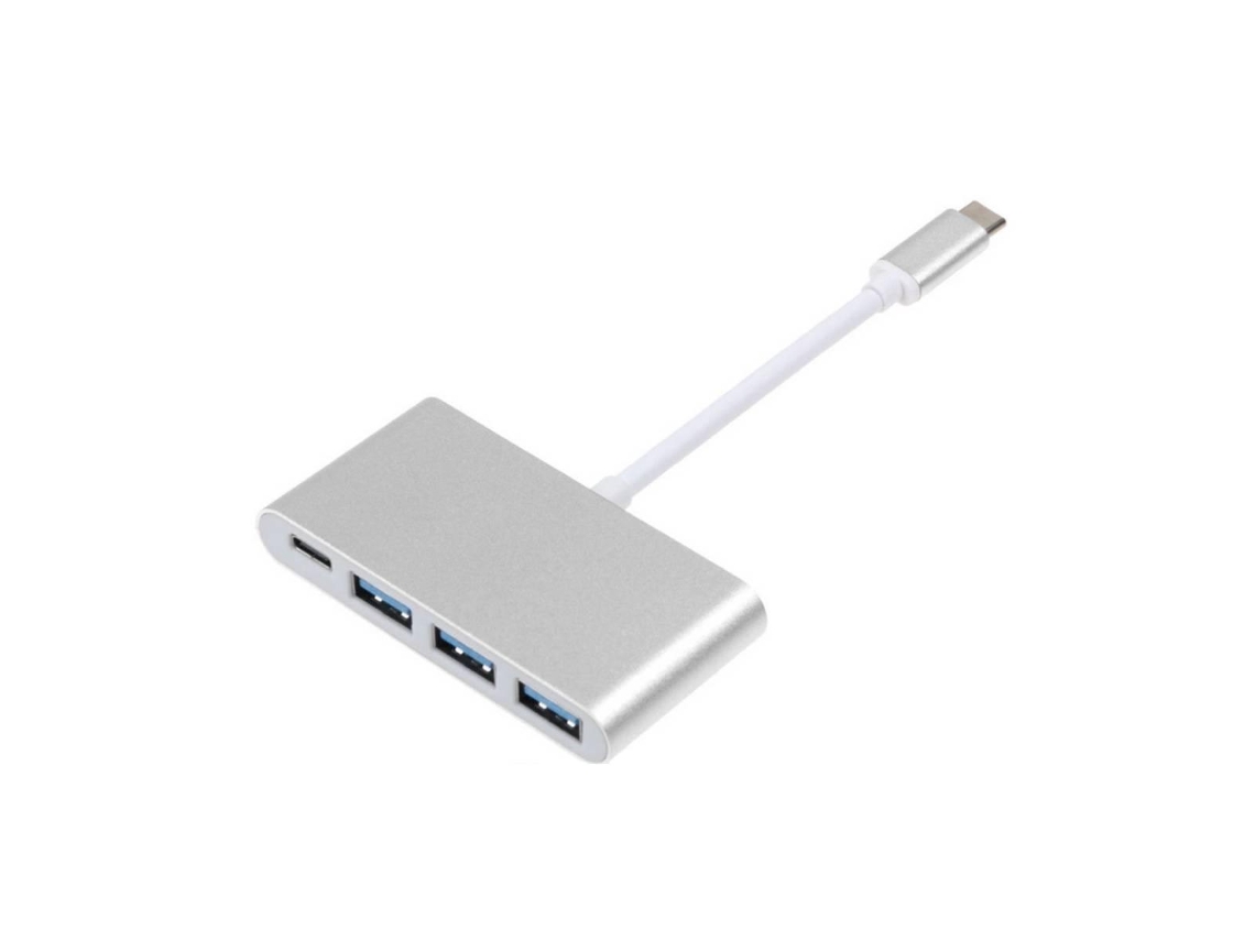 Adaptador Usb-C para Usb-C e 3X Usb-A