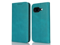 Capa Para Google Pixel 9a Em Couro Sintético Texturizado Com Fecho Magnético