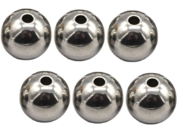 Bolas De Equilíbrio Em Aço Inoxidável, Conjunto De 6, Prateadas, Para Berço.