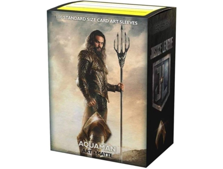 Caixa de proteção de 100 cartas  Dragon Shield Justice League Aquaman Matte (8 anos)