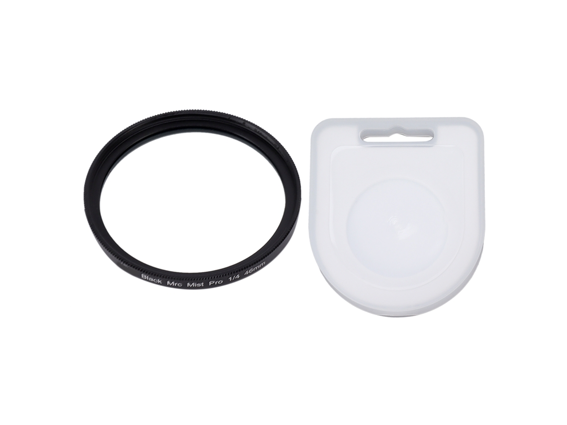 Filtro preto suave para lentes de câmeras, filtro à prova d'água, peça para câmera