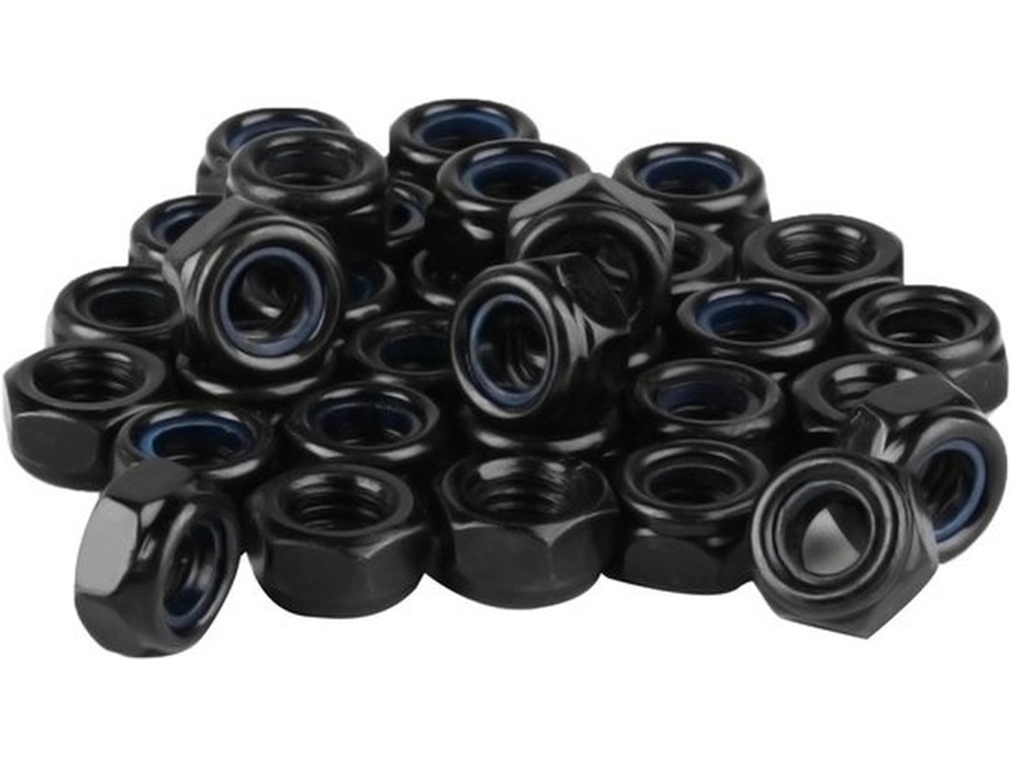 M3 Moeren 100 Unidades - Moeren Auto-lubrificantes - Moeren De 6 Vértices - Aço Inoxidável - Din 985 Moer De Fixação - Borracha De Nylon Para Estabili