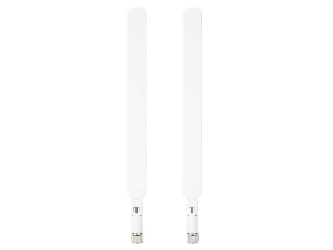 Aetheria 2pcs Antena Roteador 4g Lte Huawei B593 Cpe Sinal Wireless Sma Macho Branco 5dbi