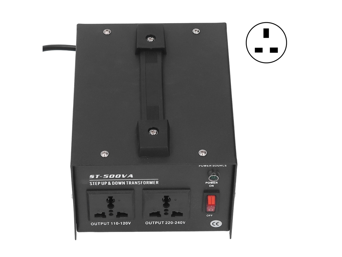 Transformador Elevador/redutor 500w De Alta Durabilidade Conversor De Tensão