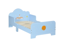 Cama Infantil para Crianças de 3 a 6 Anos de Idade com Laterais Protetoras Carga Máxima. 80kg 143x74x59cm Azul Ge