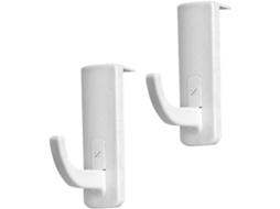 Galpada Support For Casque Audio Adhésif Blanc En Plastique, 2pcs, Crochet Résistant Pour, Protège Les