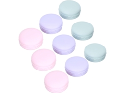 Conjunto De 30 Potes De Creme Coloridos Em Formato De Macaron, Caixas Cosméticas Leves E Práticas Para