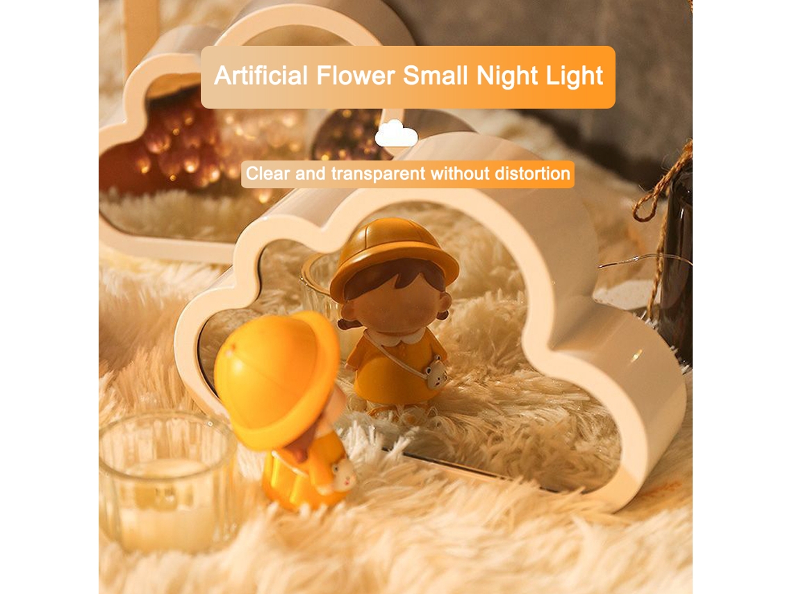 Lâmpada de Mesa Tulipe Diy Decorativa Luz Noturna Presente Nuvem