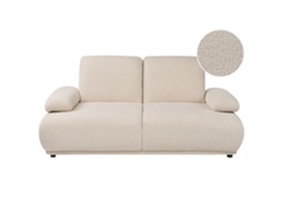 Sofá De 2 Plazas Beliani Nacka De Bouclé Beige 253x129x89