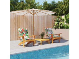 Vidaxl Almofadões P/ Cadeira Adirondack 2 Pcs Tecido Oxford Multicor