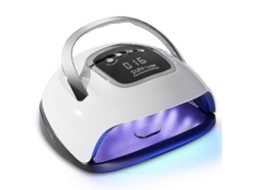Uv Gel Nail Lamp, 220w Lamp With Handle, 4 Timer, Hd Lcd Display, Detachable Base, Led Art Machine For Al L Gels, Dryers And GOKOCO