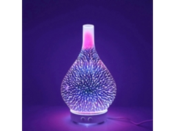 Omni difusor de Óleo Essencial Ultrassônico Umidificador 120ml Desligamento Automático Lâmpada Led para Lar Escritório Spa (cristal 3d)