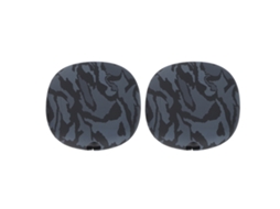 Capa Protetora De Silicone Para Fone De Ouvido Bluetooth Ios Resistente A Impactos Camuflagem Marrom Em Preto