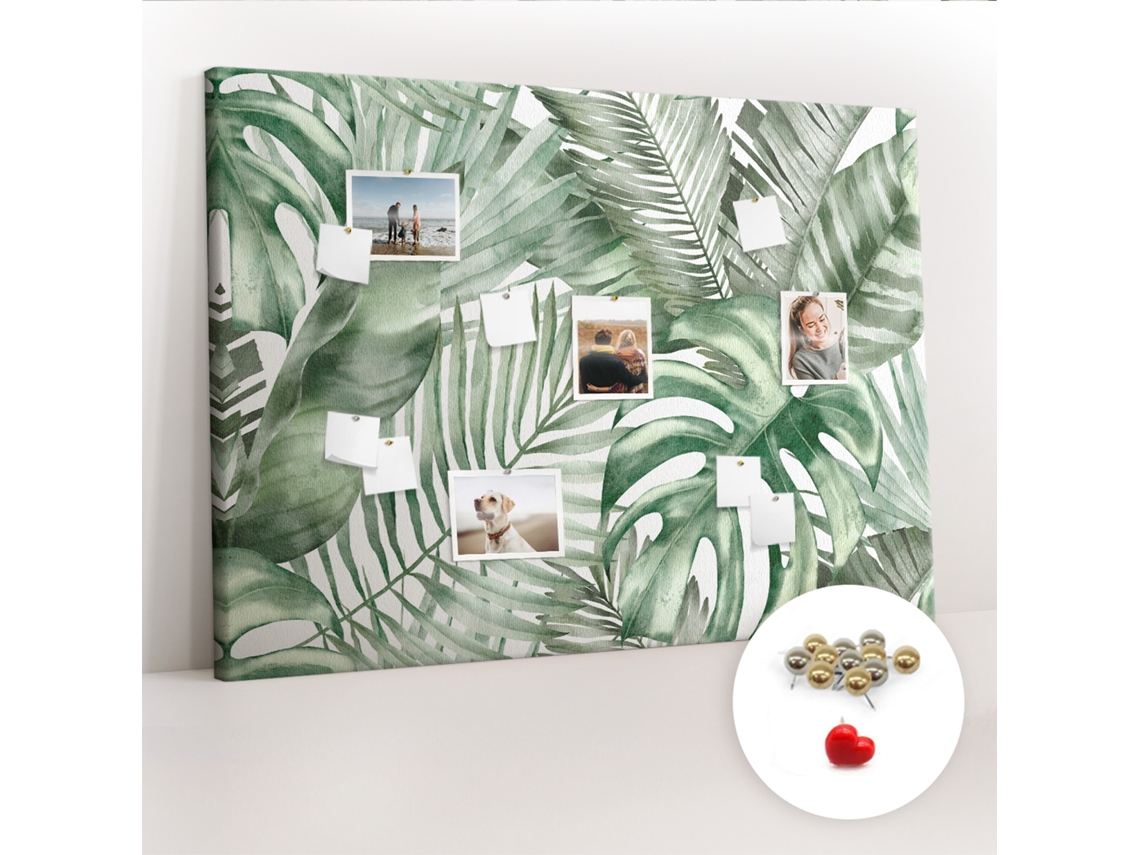 Painel De Cortiça Para Parede Folhas De Plantas Para O Corredor Espelharte (140x100 Cm)