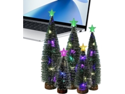 Árvores De Natal De Mesa - Conjunto De 5 Peças Para Decoração Sazonal Com Luzes Led