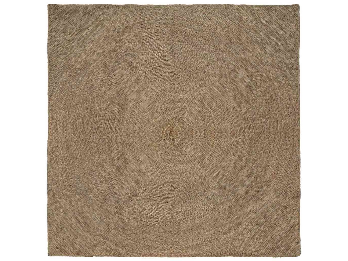 Vidaxl Tapetes De Área Cinzento 240 X 240 Cm Juta
