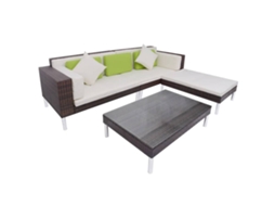 Garden Sofa, Garden Sofas Vidaxl Marrom Rattan / Vime (n/a)