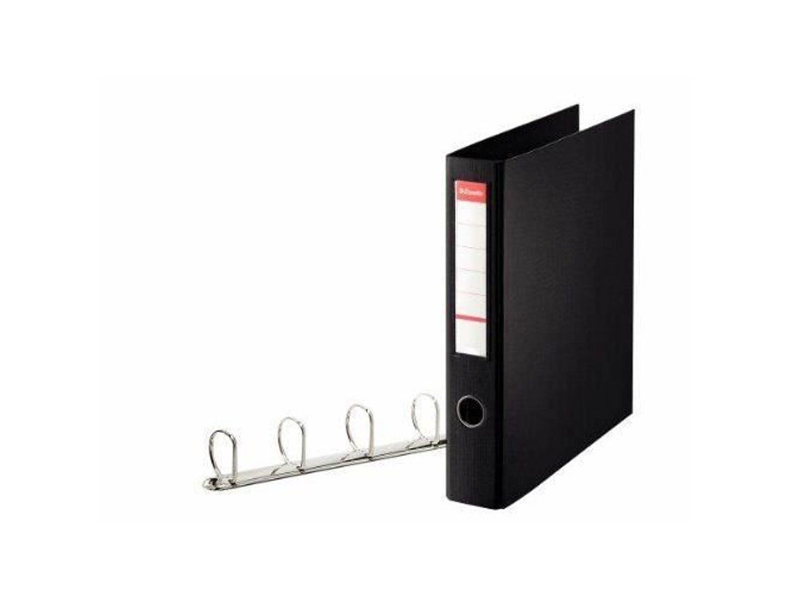 Esselte 82407 Pasta A4 4 Argolas Polipropileno 55 mm Preto