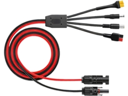 Cabo De Carregamento Solar 4 Em 1 Com 60 Conectores Dc7909 E Dc5521