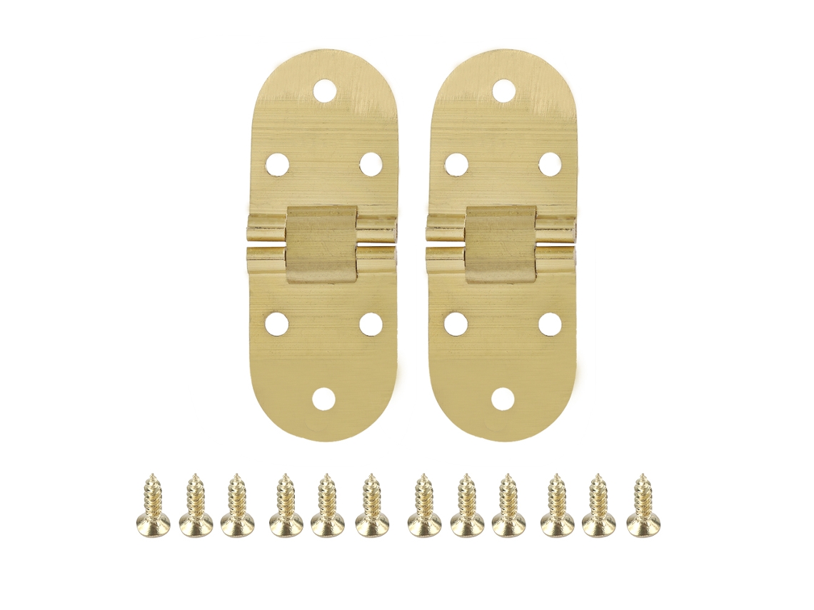 Dobradiças De Aba Em Cobre Laxiscreed 80x30mm - Pack De 2 Peças Para Portas