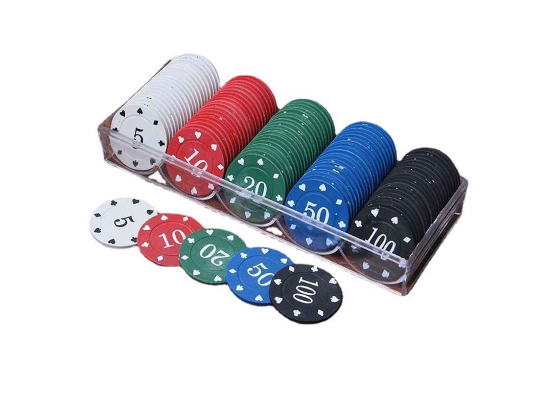 KOFIHETY Acessórios De Jogos De Qualidade Profissional Para Noites De Cassino, Conjunto De Fichas De Pôquer Coloridas Com Caixa De Armazenamento, Suprimentos D